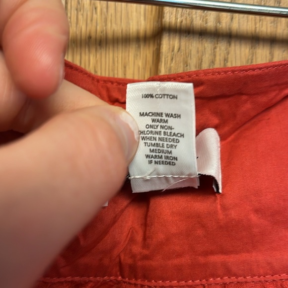 Loft Cotton Vibrant Orange Red Tank - Picture 3 of 4